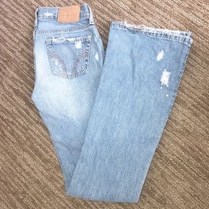Distressed • Sparkle Embellished • Hollister Jeans